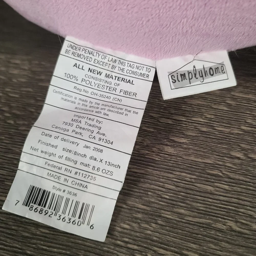 SimplyHome Lot of 2 Plush Easter Eggs from Blue and Purple 13x8